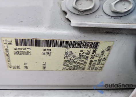 2011 Nissan Altima Base z USA, uszkodzony, nr VIN 1N4AL2AP4BN503206